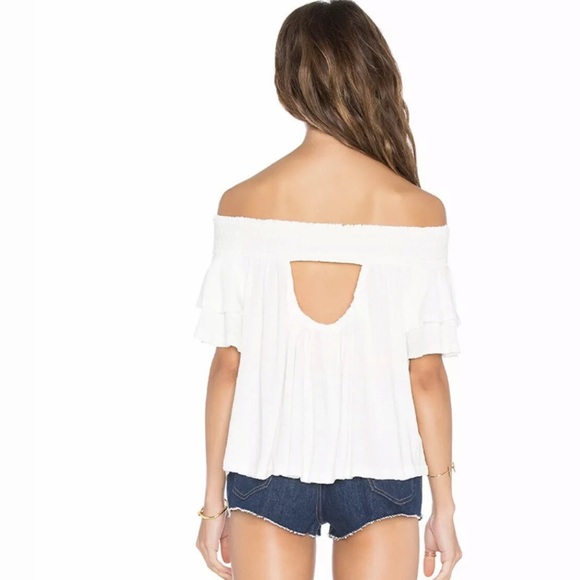 🏷Free People Santorini Off the Shoulder Top M - Picture 3 of 8